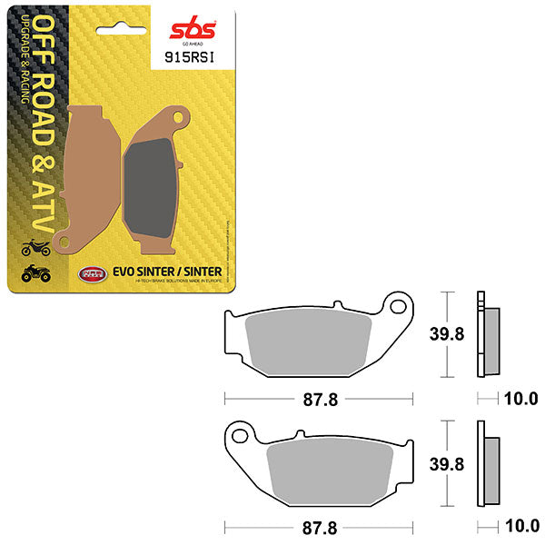 Sbs Atv/Utv Evo Sinter Brake Pad (6280915108) - 915RSI | MunroPowersports.com