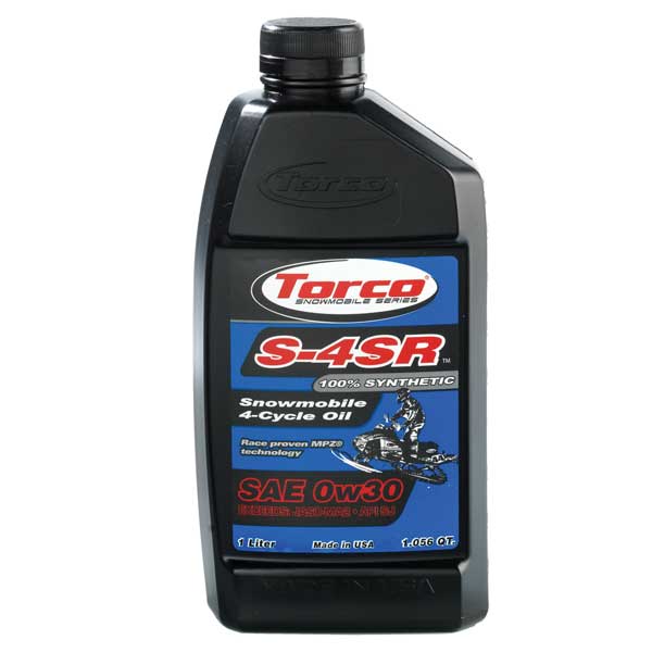 Torco S-4Sr Snowmobile 4-Cycle Oil Sae 0W30 100% Synthetic 12Pk (S650030C) - 920-2083 | MunroPowersports.com