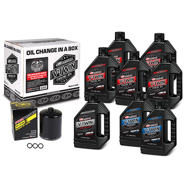 Maxima Racing Oils V-Twin Oil Full Change Kit (90-129018Pb) - 920-4550 | MunroPowersports.com