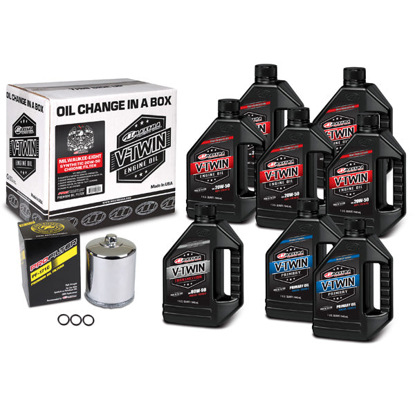 Maxima Racing Oils V-Twin Oil Full Change Kit (90-129018Pc) - 920-4551 | MunroPowersports.com