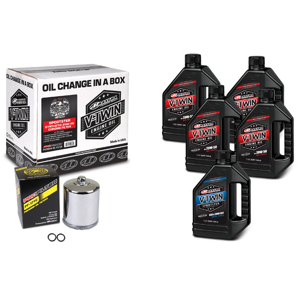 Maxima Racing Oils V-Twin Oil Full Change Kit (90-119015Pc) - 920-4555 | MunroPowersports.com