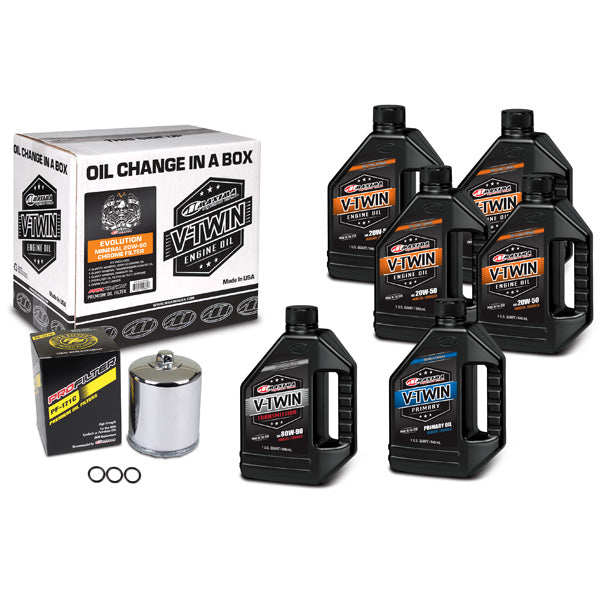 Maxima Racing Oils V-Twin Oil Full Change Kit (90-069016Pc) - 920-4557 | MunroPowersports.com