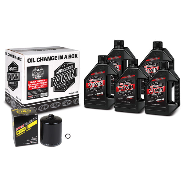 Maxima Racing Oils V-Twin Oil Quick Change Kit (90-129015Pb) - 920-4558 | MunroPowersports.com