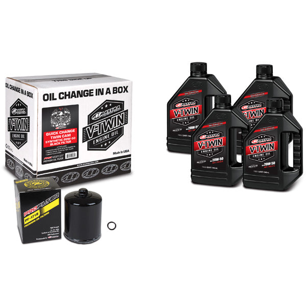 Maxima Racing Oils V-Twin Oil Quick Change Kit (90-119014Pb) - 920-4560 | MunroPowersports.com
