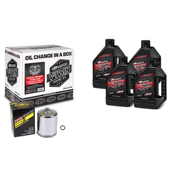 Maxima Racing Oils V-Twin Oil Quick Change Kit (90-119014Pc) - 920-4561 | MunroPowersports.com