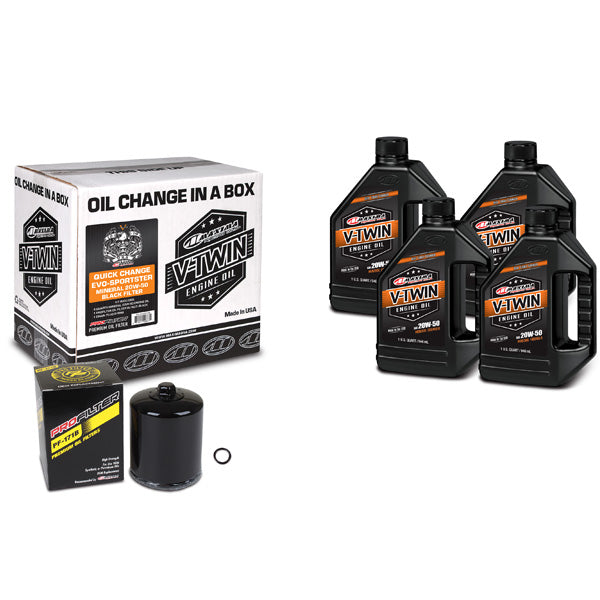 Maxima Racing Oils V-Twin Oil Quick Change Kit (90-069014Pb) - 920-4562 | MunroPowersports.com