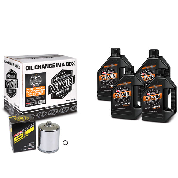 Maxima Racing Oils V-Twin Oil Quick Change Kit (90-069014Pc) - 920-4563 | MunroPowersports.com