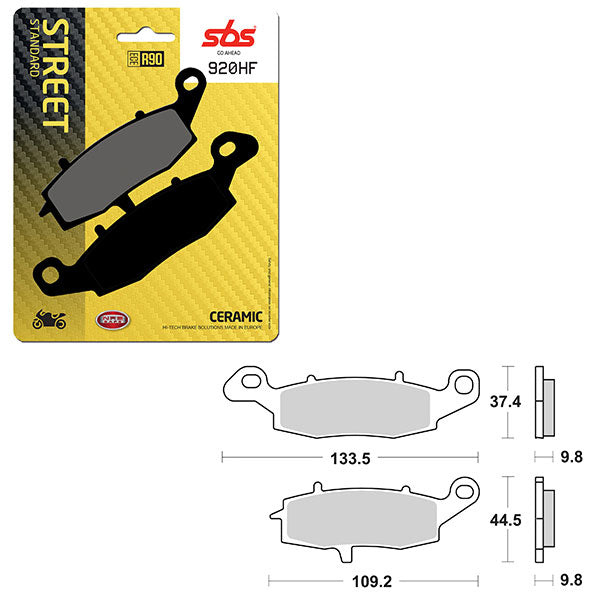 Sbs Atv/Utv Ceramic Brake Pad (6190920108) - 920HF | MunroPowersports.com