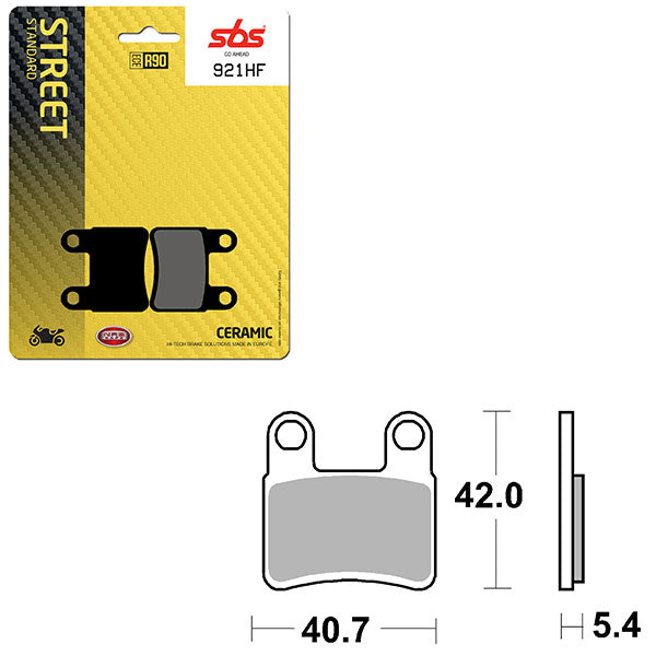 Sbs Atv/Utv Ceramic Brake Pad (6190921108) - 921HF | MunroPowersports.com