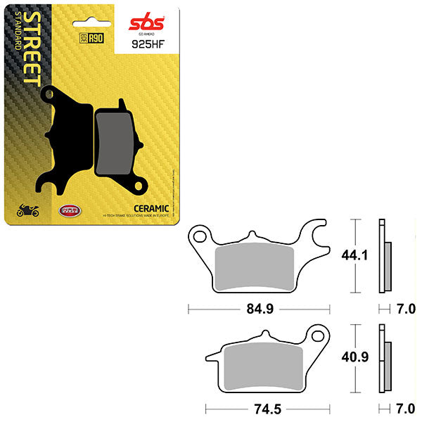 Sbs Atv/Utv Ceramic Brake Pad (6190925108) - 925HF | MunroPowersports.com