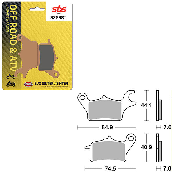 Sbs Atv/Utv Evo Sinter Brake Pad (6280925108) - 925RSI | MunroPowersports.com