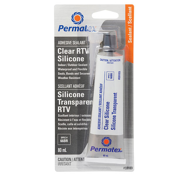 Permatex Clear Rtv Silicone Adhesive Sealant (59103) - 930-3215 | MunroPowersports.com