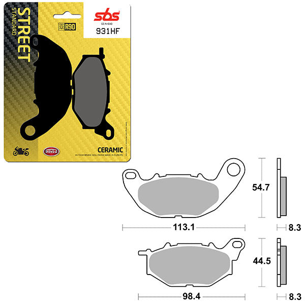 Sbs Atv/Utv Ceramic Brake Pad (6190931108) - 931HF | MunroPowersports.com