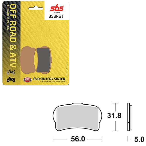 Sbs Atv/Utv Evo Sinter Brake Pad (6280939108) - 939RSI | MunroPowersports.com