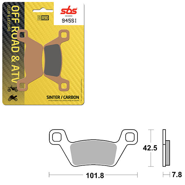 Sbs Atv/Utv Sinter Brake Pad (6240945108) - 945SI | MunroPowersports.com