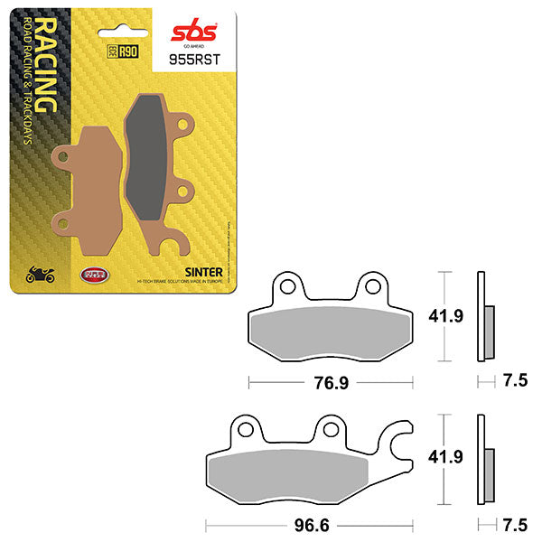 Sbs Road Racing & Trackdays Sinter Front Brake Pad (6470955108) - 955RST | MunroPowersports.com