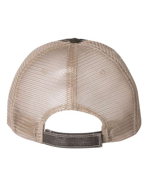 Mega Cap Herringbone Trucker Cap - 6990 | MunroPowersports.com