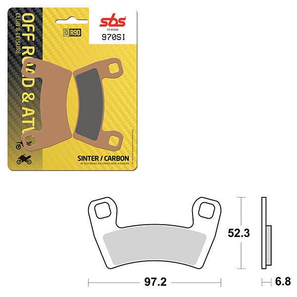 Sbs Atv/Utv Sinter Brake Pad (6240970108) - 970SI | MunroPowersports.com