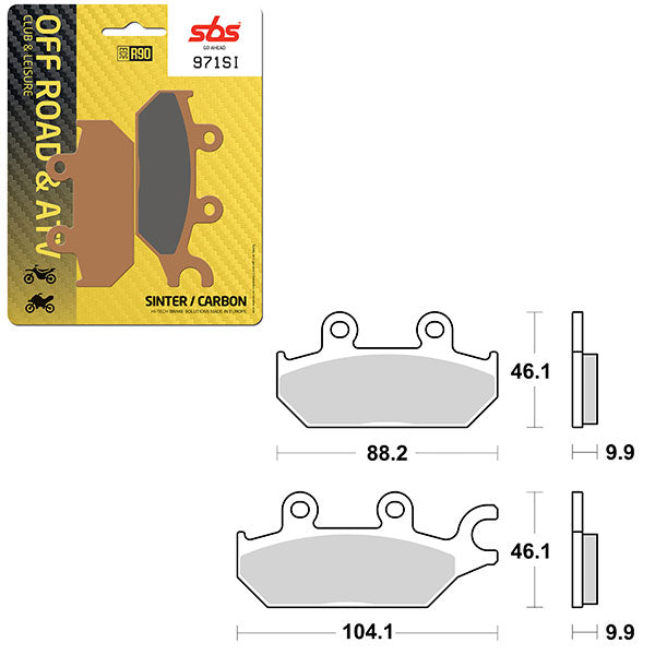 Sbs Atv/Utv Sinter Brake Pad (6240971108) - 971SI | MunroPowersports.com