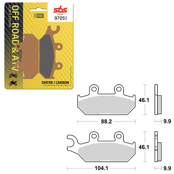 Sbs Atv/Utv Sinter Brake Pad (6240972108) - 972SI | MunroPowersports.com