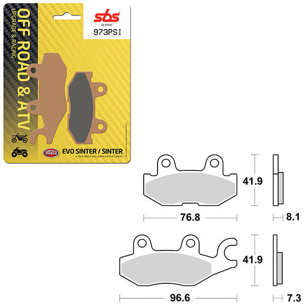 Sbs Atv/Utv Evo Sinter Brake Pad (6450973108) - 973PSI | MunroPowersports.com