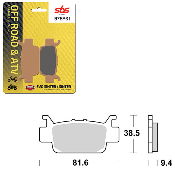 Sbs Atv/Utv Evo Sinter Brake Pad (6450975108) - 975PSI | MunroPowersports.com