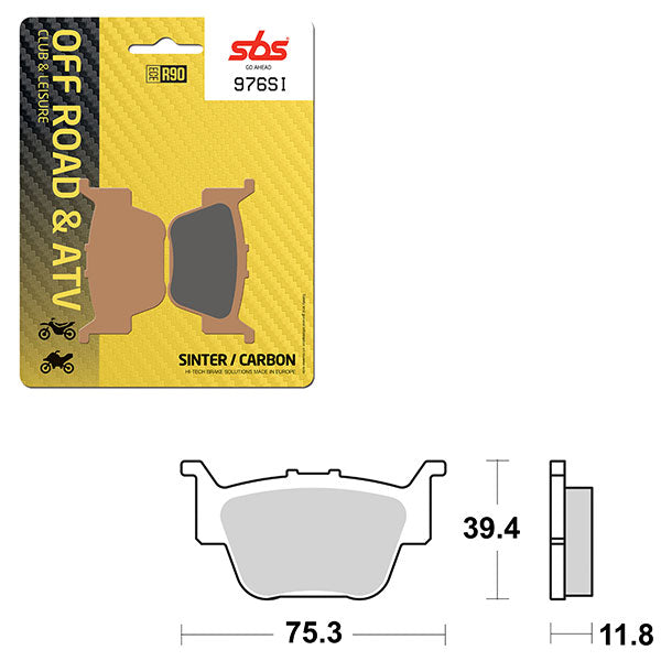 Sbs Atv/Utv Sinter Brake Pad (6240976108) - 976SI | MunroPowersports.com
