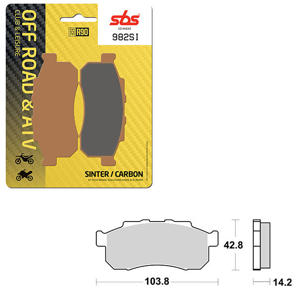Sbs Atv/Utv Sinter Brake Pad (6240982108) - 982SI | MunroPowersports.com