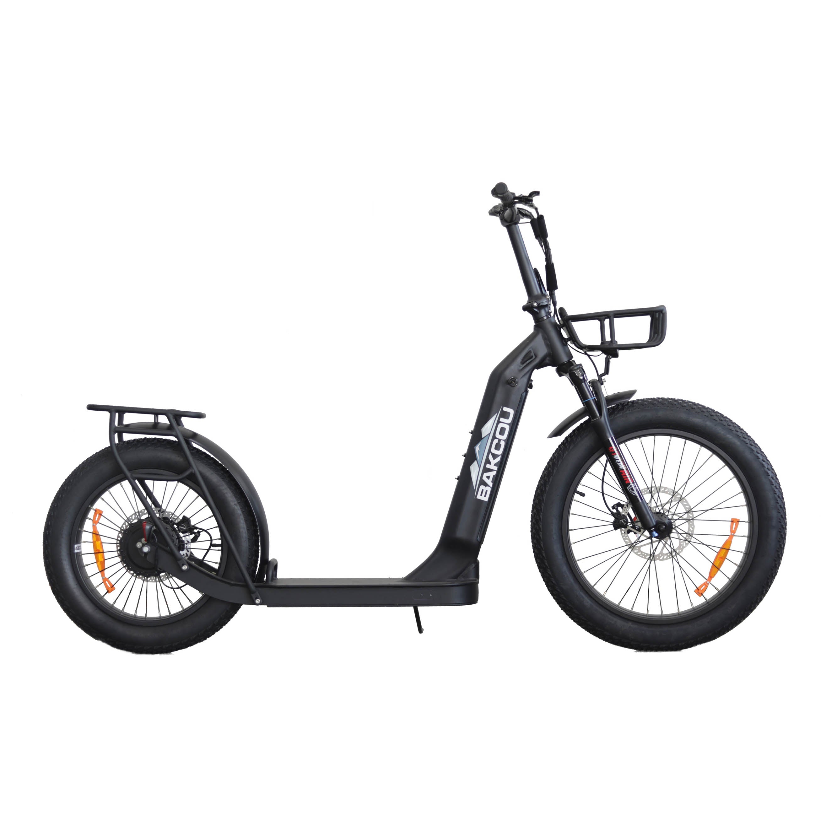 Bakcou Timberwolf Electric Scooter Matte Black - S-TW-MB | MunroPowersports.com