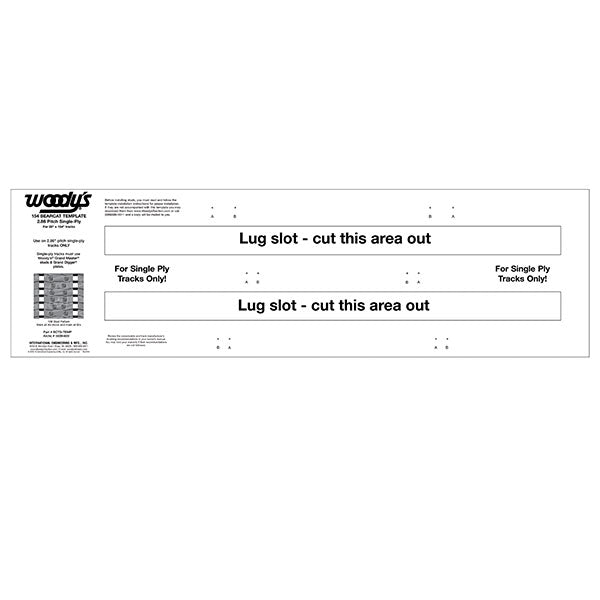 Woody's Bearcat 154" 1Ply 2.86 Template (Bcts-Temp) | MunroPowersports.com