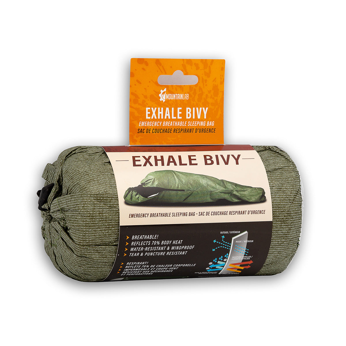Mountain Lab Exhale Breathable Sleeping Bag - ML-BVY-BR | MunroPowersports.com
