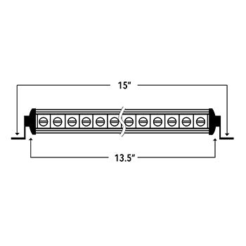 14" Single Row LED Light Bar - SRS14 10-10006