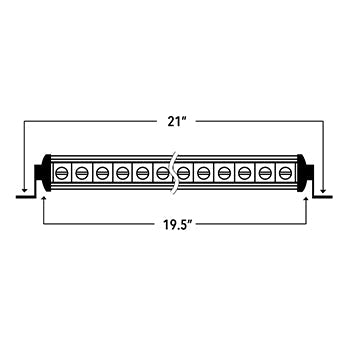 20" Single Row LED Light Bar - SRS20 10-10007