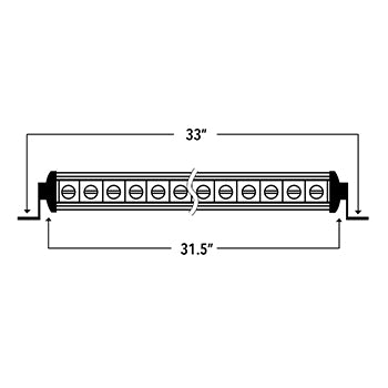 32" Single Row LED Light Bar - SRS32 10-10009