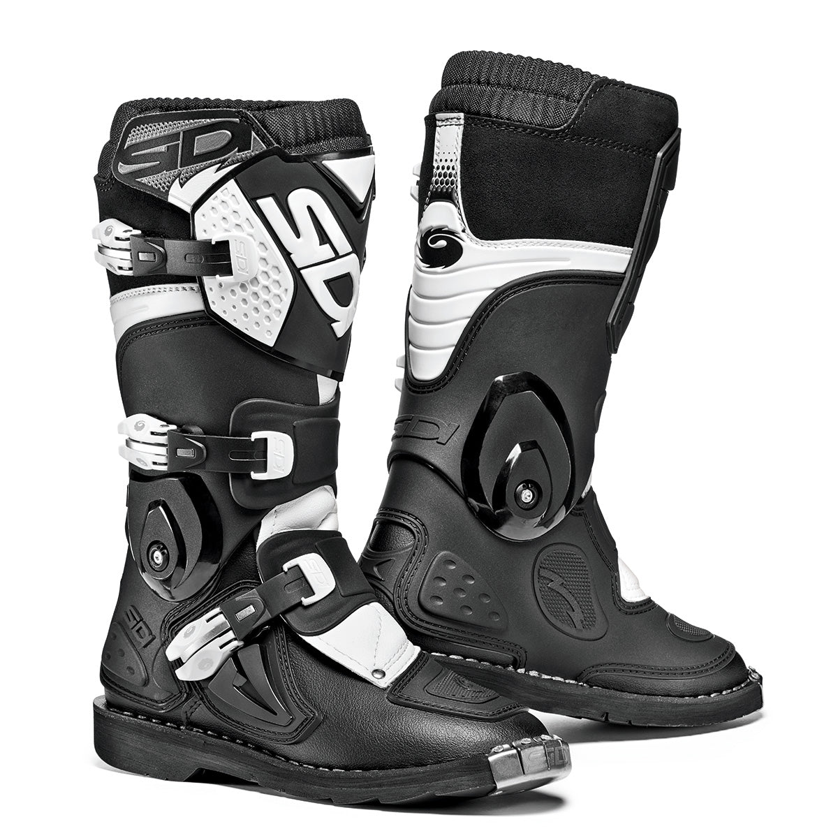 Sidi Flame Youth Boot - SID-FLM-BKWH-31 | MunroPowersports.com