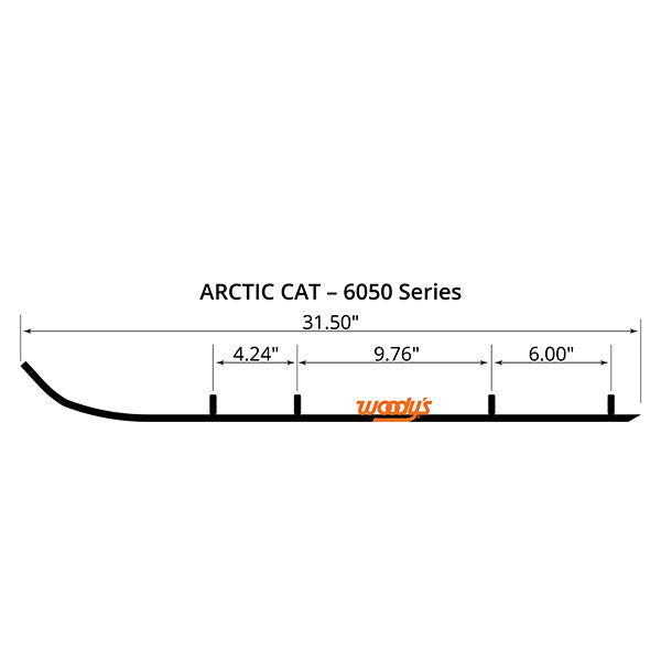 Woody's Flat-Top Trail Blazer 6" Carbide Trail Runner (TAT4-6050) | MunroPowersports.com