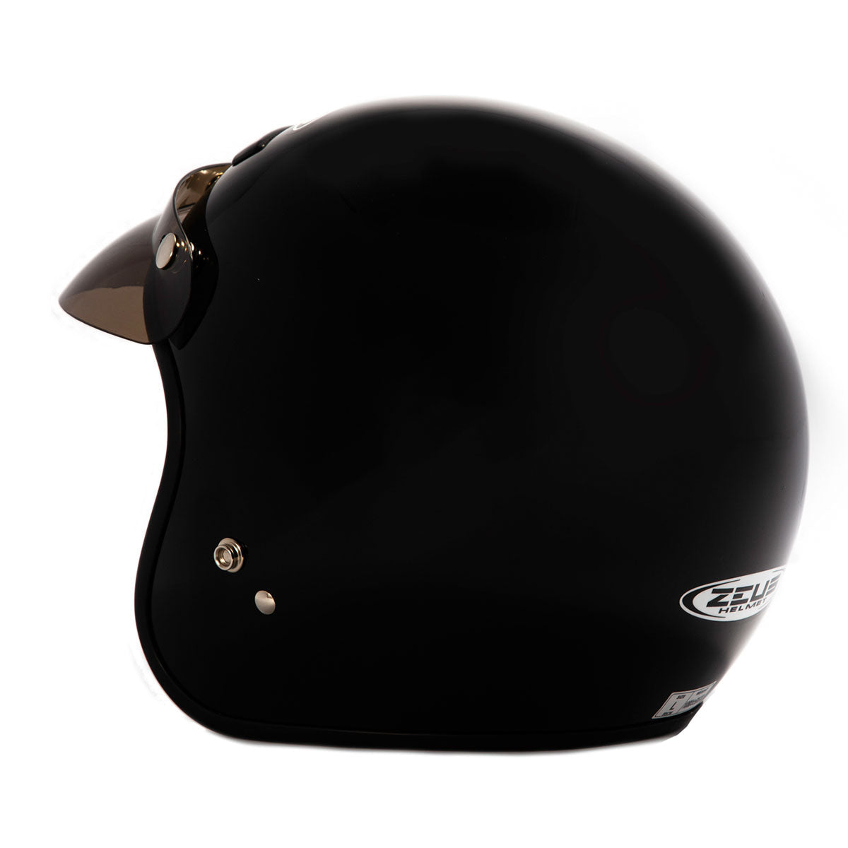 Zeus 381C Vintage Open Face Helmet - ZS-381C-MBK-XS | MunroPowersports.com