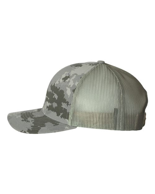 Richardson Patterned Snapback Trucker Cap - 112P