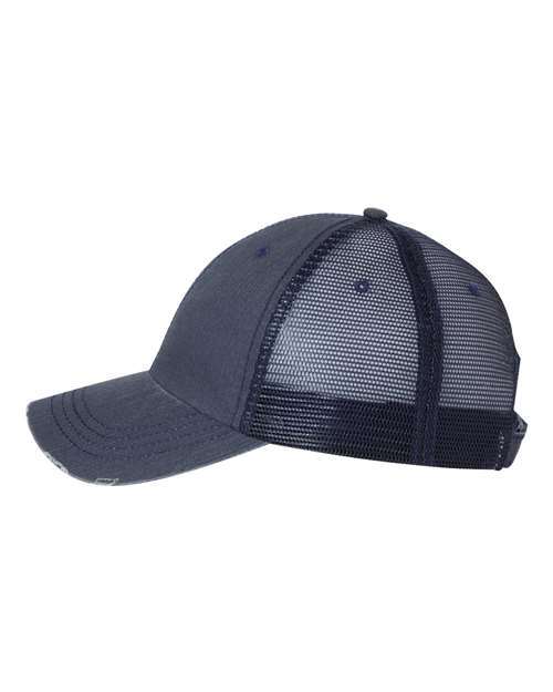 Mega Cap Herringbone Trucker Cap - 6990 | MunroPowersports.com