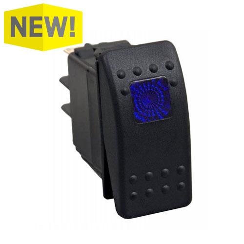 Tiger Lights LIGTLSW1-B LED Rocker/ Toggle Switch - Blue | MunroPowersports.com