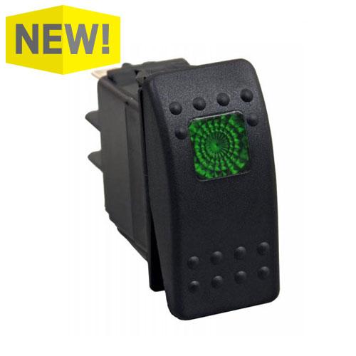 LIGTLSW1-G LED Rocker/ Toggle Switch - Green | MunroPowersports.com