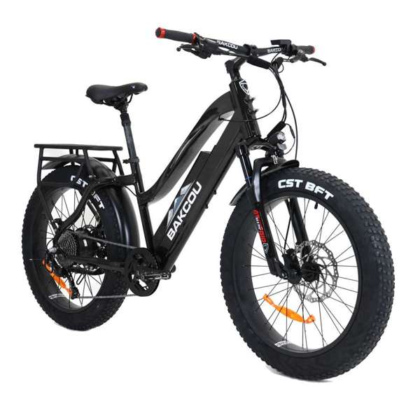 BAKCOU Flatlander Step-Through 24" 21AH Matte Black | MunroPowersports.com
