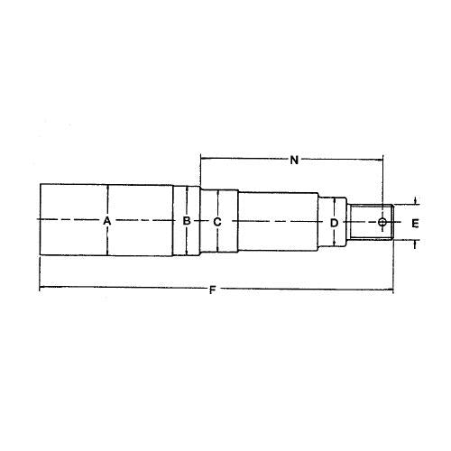 Spindle, 3" X 20" Cr W/Nut - HUBS1010-A02 | RogueFuel.com