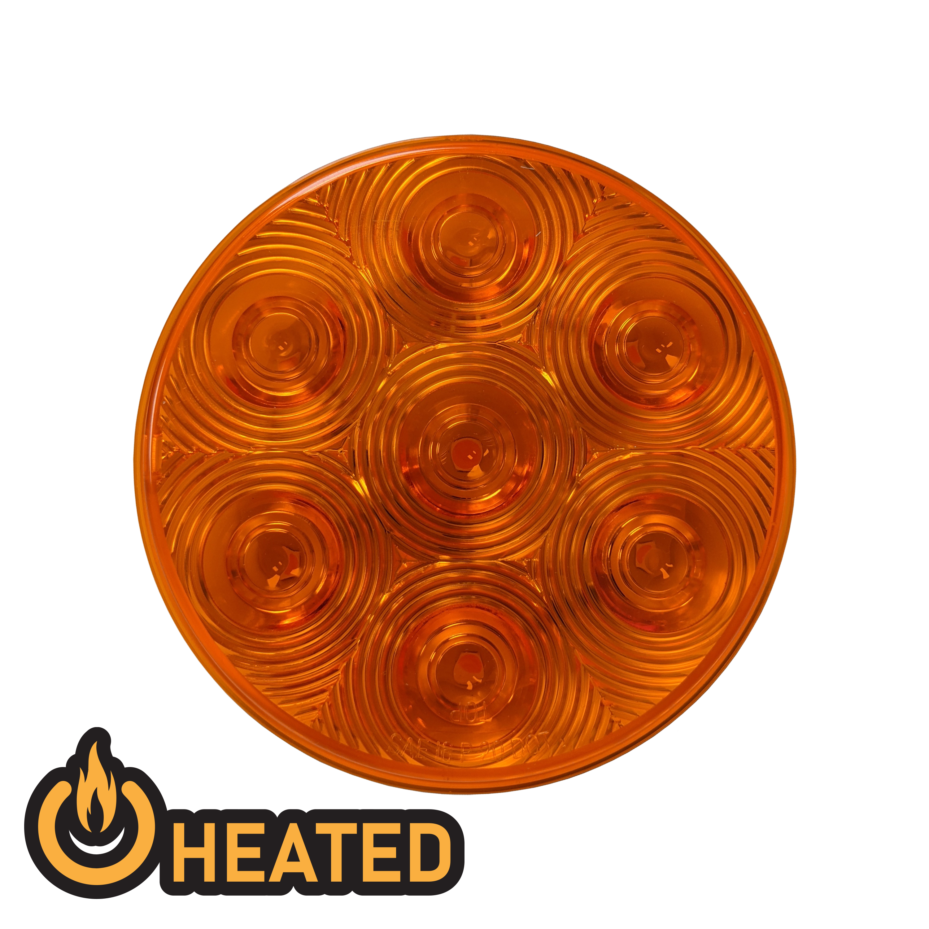 Uni-Bond LED4000H-7A Heated LED 4" Round Signal Lamp - Amber | MunroPowersports.com