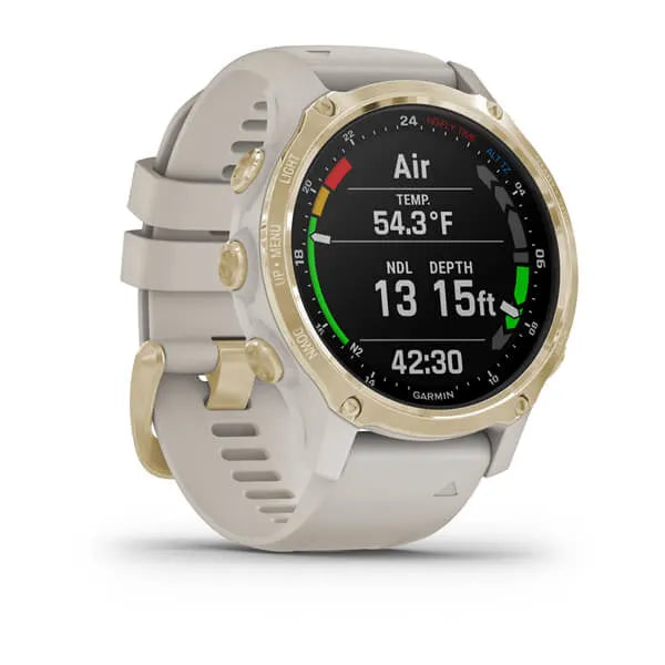 Garmin Descent Mk2S, Light Gold with Light Sand Silicone Band - 010-02403-00 | MunroKennels.com