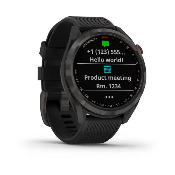 Garmin Approach S42, Gunmetal with Black Band - 010-02572-10 | MunroKennels.com