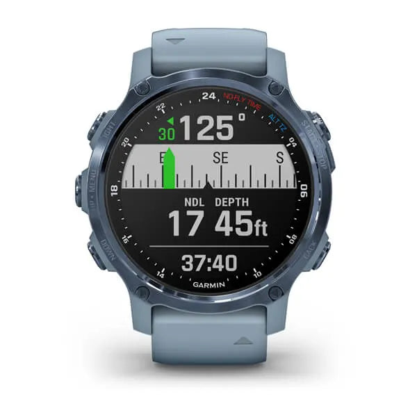Garmin Descent Mk2S, Mineral Blue with Sea Foam Silicone Band - 010-02403-06 | MunroKennels.com