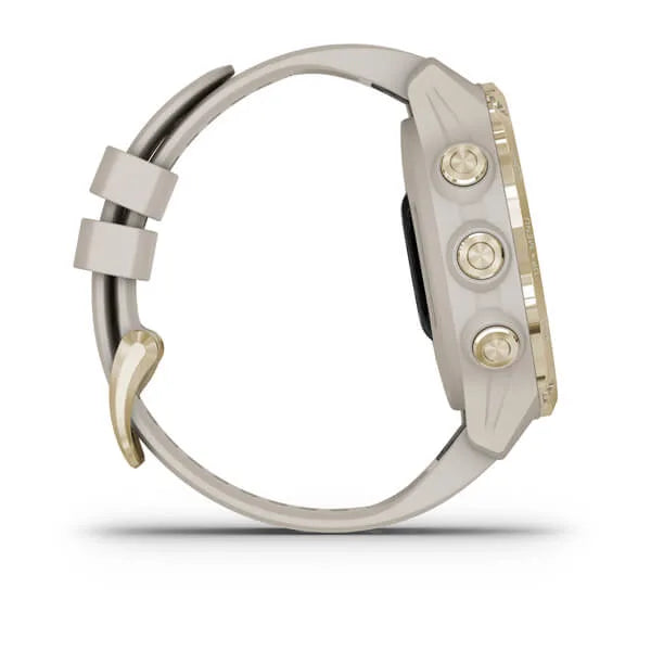Garmin Descent Mk2S, Light Gold with Light Sand Silicone Band - 010-02403-00 | MunroKennels.com