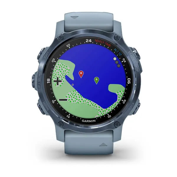 Garmin Descent Mk2S, Mineral Blue with Sea Foam Silicone Band - 010-02403-06 | MunroKennels.com