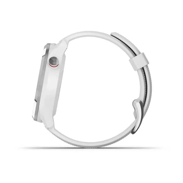 Garmin Approach S42, Polished Silver with White Band - 010-02572-11 | MunroKennels.com